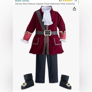 Disney Store Captain Hook Costume! Size 7/8
Shoe covers were never worn at all!